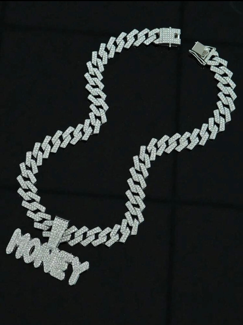 Money Maker Glitter Halskette / favBijou