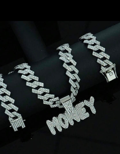 Money Maker Glitter Halskette / favBijou