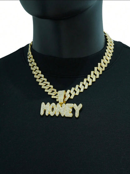 Money Maker Glitter Halskette / favBijou