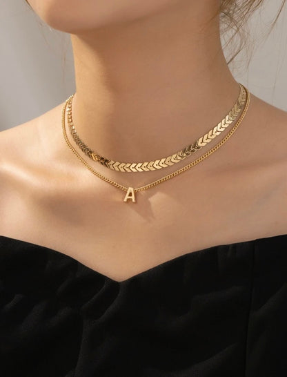 Personalisierte goldene Halskette / favBijou