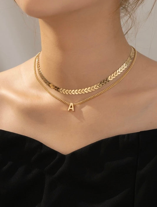 Personalisierte goldene Halskette / favBijou